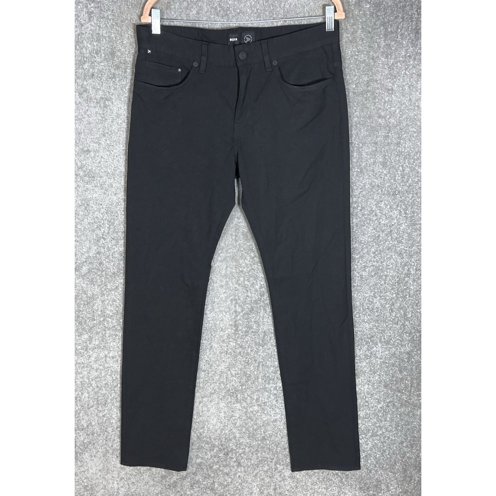 Hugo BOSS Performance Delaware Slim Fit Stretch Pants Mens Size 32x32 Black